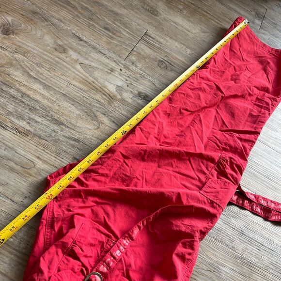 Zumba Pants Women's Large Y2K Cargo Straps Pink Coral Hooks Vintage Workout - Picture 6 of 11